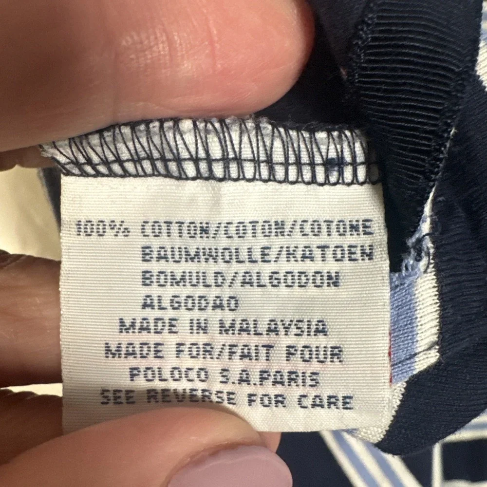 Polo Golf Ralph‎ Lauren Blue Striped Short Sleeve Polo Shirt Lahinch Golf Club L